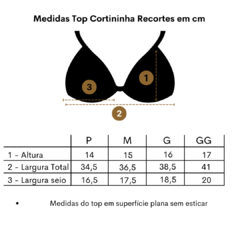 Top Cortininha Recortes Bordô/Preto/Off white - Coconut Made