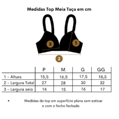 Top Meia Taça Listrado - comprar online
