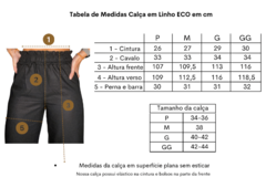 Calça Pantalona em linho ECO Marrom - loja online