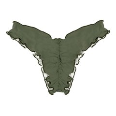 Calcinha Frufru Dupla face Verde Militar/Off White na internet