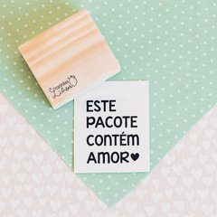 Carimbo este pacote contém amor