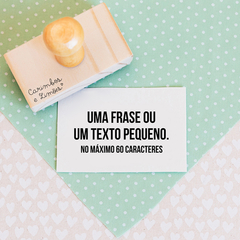 Carimbo personalizado com uma frase ou um texto pequeno - comprar online