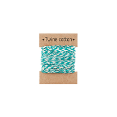 Twine cotton verde água bicolor