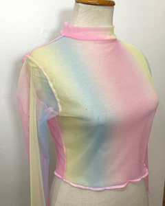 Crop "Pastel" Manga Larga - comprar online