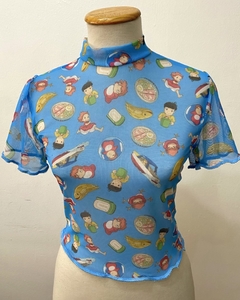 Crop "Ponyo" Manga Corta - comprar online