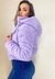 Jaqueta Puffer Sophia Em Pelúcia Lilás - comprar online