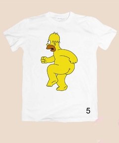 Remera Homero Blanca - tienda online