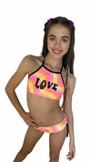 Bikini Love Ondas NARANJA/FUCSIA