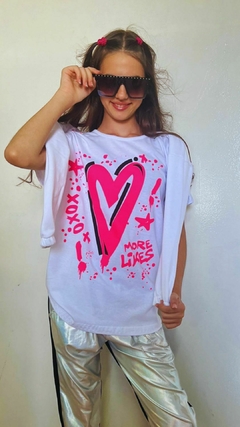 Remeron Bco corazon fucsia en internet