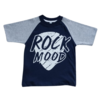 Remera Azul ROCK MOOD Mang/Mel - tienda online