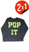 REMERA POP IT TOPO GRIS