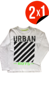 REMERA URBAN BOYS BLANCO