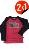 REMERA FACHA ROJA