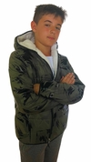 CAMPERA ABRIGO VERDE MILITAR