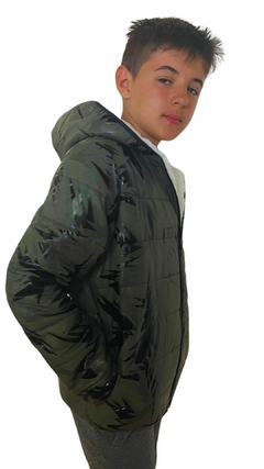 CAMPERA ABRIGO VERDE MILITAR - comprar online