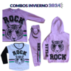 MEGA COMBO TIGUER ROCK LILA BUZO + CAMPERA