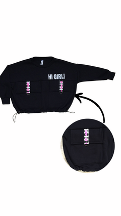 CONJUNTO HI GIRL NEGRO FRIZA - comprar online