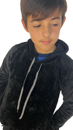 MAXI BUZO CORDERITO NEGRO Comprar en URBANITO