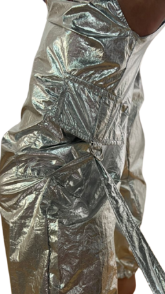 Imagen de Parachute metalizado arrugado plata