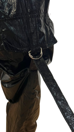 Imagen de Parachute metalizado arrugado negro
