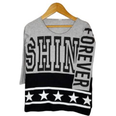 REMERON M/L SHINE MELANGE/NEGRO