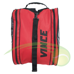 Vince - Bolso mochila paletero gris con rojo - comprar online