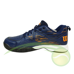 Zapatillas Wilson - Slice 2 azul y naranja - comprar online