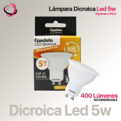 Lampara Led Dicroica 5w - Cálida - comprar online