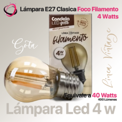Lampara Led Filamento 4w - Gota - comprar online