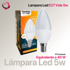 Lampara Led Vela 5w - Calida - comprar online