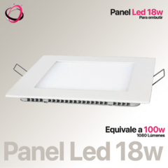 Panel Led Cuadrado Embutir 18w - Cálida - comprar online