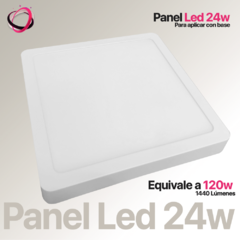 Panel Led Cuadrado Aplicar 24w - Fria - comprar online