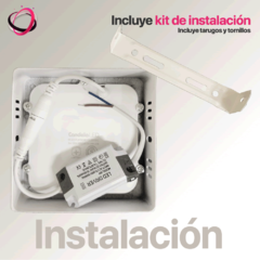 Imagen de Panel Led Cuadrado Aplicar 6w - Fria