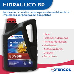Aceite Hidraulico Fercol Bp 68 X 4 Lt en internet