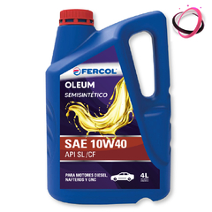 Aceite Fercol Oleum Semi-sintetico 10w-40 4 Lt