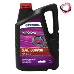 Aceite Fercol Hipoidal 80w90 x 4 Lt