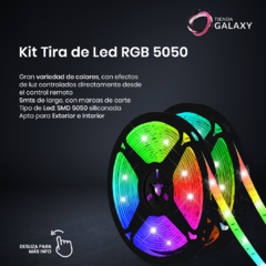 KIT TIRA LED RGB 5050 EXTERIOR X 5MTS - comprar online