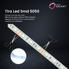 KIT TIRA LED RGB 5050 EXTERIOR X 5MTS - tienda online