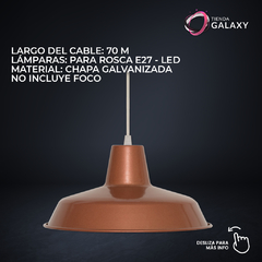 Lampara Colgante Campana Galponera - Cobre - comprar online