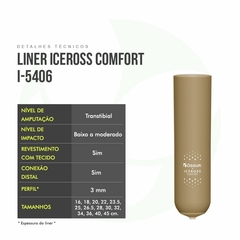 Liner Transtibial Iceross Comfort Com Conexão I-5406 - Ossur