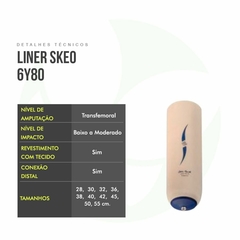 Liner  Transfemural Com Conexão Skeo 6Y80 - Ottobock
