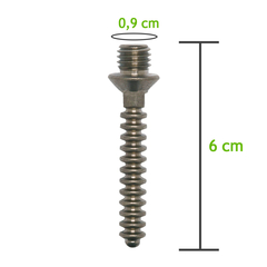 Pino Parafuso Para Liner Com Conexão Pino Shuttle Lock Cinza Único 6Y13 - Ottobock