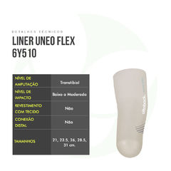 Liner Transtibial Sem Conexão E Sem Revestimento Uneo Flex 6Y510 - Ottobock