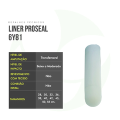 Liner  Transfemural Sem Conexão Proseal 6Y81 - Ottobock