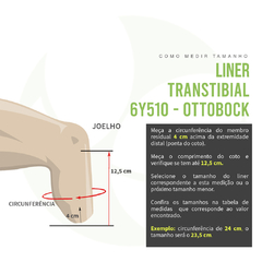 Liner Transtibial Sem Conexão E Sem Revestimento Uneo Flex Cinza 235X175Mm 6Y510 - Ottobock