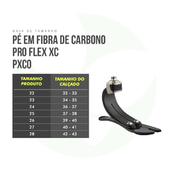 Pé Protético Em Fibra De Carbono Pro-Flex Xc Pxc0 - Ossur