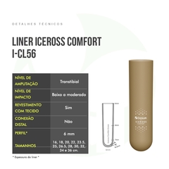 Liner Transtibial Sem Conexão 6Mm Comfort Cushion Marrom I-Cl56 - Ossur