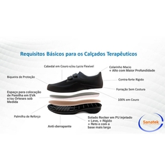 Sapato Terapêutico - Masculino Beluno Par 7035 - Sanatek