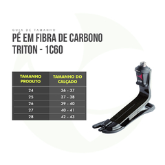 Pé Fibra De Carbono Triton 1C60 - Ottobock