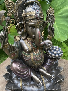 Ganesha Prosperidade G - Resina Maciça (altíssima qualidade) - Zenz Arts